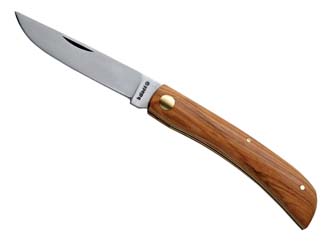 couteau publicitaire de pays 'Terroir' en bois d'olivier - tir bouchon publicitaire