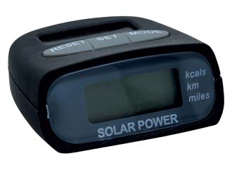 cadeaux affaires - Podomètre publicitaire solaire 'Marathon'
