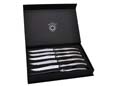 gris - Set de 6 couteaux publicitaires Laguiole personnalisable table tout inox